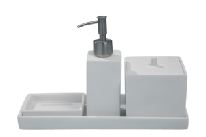 <span class=keywords><strong>In</strong></span> <span class=keywords><strong>resina</strong></span> Fatti A Mano L' Uso del Bagno Set Lozione Dispenser Spazzolino Da Denti titolare portasapone con marmo modello e aqua swirl pattern - Product Image 2