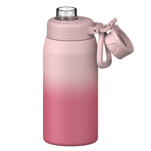 Botella de agua deportiva de acero inoxidable de doble pared con tapa de rosca personalizada, termo de vacío para adultos, para viajes - Product Image 2