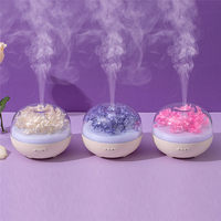 Diffuseur d'arômes d'huiles essentielles de luxe à ultrasons Diffuseur d'humidificateur de fleurs préservées pour la maison
