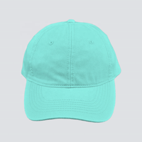 Topi Baseball Sporty 2026 Warna Hijau Mint Bahan Katun Twill 6-panel Logo Custom Golf Dewasa Dapat Disesuaikan