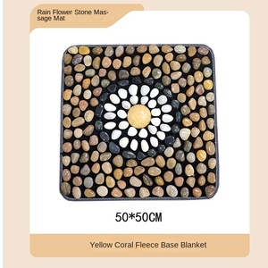 Tapete de Massagem para Pés com Pedras Naturais Aplicação de Raspa para Pressão em Pontos de Acupuntura Tapete de <span class=keywords><strong>Pedicure</strong></span> - Product Image 6