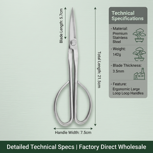 Outils <span class=keywords><strong>de</strong></span> Bonsaï Industriels DIY <span class=keywords><strong>de</strong></span> Style Japonais en Acier Inoxydable Résistant à la Rouille, Coupe-Pointes Manuel Personnalisable OEM pour Jardinage - Product Image 3