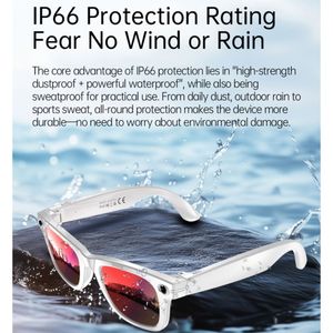 Wholesale W610 AI Smart Glasses with Camera Microphone Video BT Calling AI Translation Recording Waterproof Video Glasses - Product Image 6