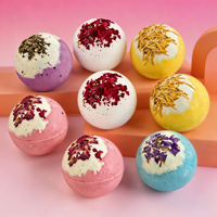Coffret Cadeau de Bombes de Bain Aromatiques aux Fleurs Séchées Colorées – Relaxation, Sommeil, Nuit Romantique, Effervescences SPA pour la Maison et les Voyages – Cadeau pour Femmes et Hommes – OEM