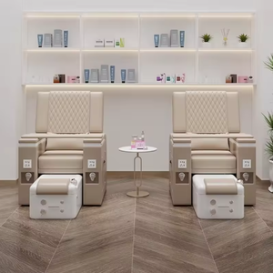 Sillón de Pedicura Eléctrico Multifuncional para Salón de Belleza, Servicio de Pestañas y Uñas, con Baño de Pies y Sofá - Product Image 2