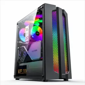 Yeni varış büyük kule kutusu CPU siyah RGB soğutucu bilgisayar kasası PC kasa masaüstü muhafaza kabini