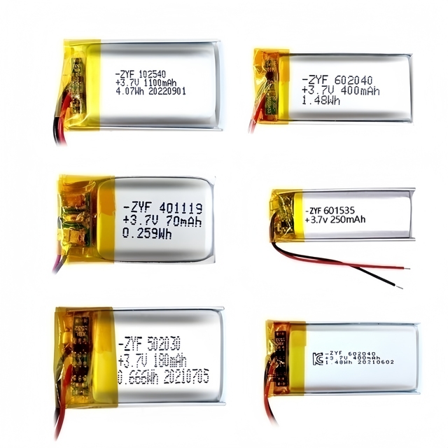 OEM ODM Pouch Rechargeable Lithium Ion Batteries 350mah 600mah 500mah 750mah 2000mah 2200mah 3.7v Li Ion Lithium Ion Batteries