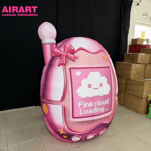 Téléphone Gonflable, Nuage Rose Gonflable <span class=keywords><strong>Tamagotchi</strong></span> pour Décoration de Fête, Accessoire <span class=keywords><strong>Tamagotchi</strong></span> Gonflable Personnalisé Imprimé - Product Image 3