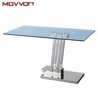 Table basse à raccord hydraulique électrique noir Sweetcrispy avec pièces de tabouret d'extrémité pour meubles de salle à manger Por Table à manger
