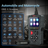 Scanner de diagnostic de pannes pour voitures et motos M60, scanner OBD2, lecteur de codes de réinitialisation ECU, outil de diagnostic automobile et moto