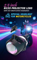 Personnalisation d'usine disponible, phare de moto à LED, haute fiabilité, phares de moto à LED, phare Biled pour moto