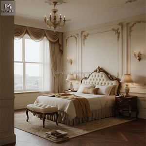 कस्टम बनाए गए 5 स्टार आधुनिक लक्जरी होटल बेडरूम सेट में उच्च अंत होटलों के लिए बिस्तर गद्दे और फर्नीचर शामिल हैं। - Product Image 6