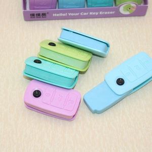 Gomme à effacer amusante en caoutchouc écologique en forme de clé de voiture avec design pop-up pour étudiants et enfants – Fournitures scolaires et cadeaux - Product Image 3