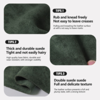 100% Polyester-Wildlederstoff Weiches Handgefühl Komfortabel für Heimtextilien Polstermöbel Sofa-Wildlederstoff