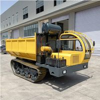 3-Tonnen-Landwirtschafts-Gummiketten-Dumper mit Frontlader, Motor und Pumpe für Erdarbeiten und Straßentransport