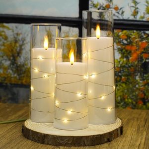 Bougie LED à piles en plastique acrylique blanc chaud, prix d'usine, pour décoration de mariage, dîner, Noël - Product Image 4
