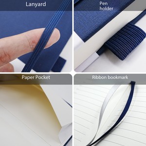 Tùy chỉnh máy tính xách tay khuyến mại A5 kinh doanh lót Tạp Chí máy tính xách tay PU da bìa cứng nhật ký bán buôn kế hoạch với logo - Product Image 2