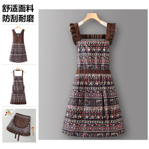 ผ้ากันเปื้อนปักโลโก้ตามสั่งสำหรับผู้หญิง รุ่นใหม่ปี 2026 ผ้าฝ้ายแท้ สไตล์เรโทร ลายชาติพันธุ์ สำหรับ<span class=keywords><strong>ทำ</strong></span>ขนม โรงงาน ครัวเรือน <span class=keywords><strong>ทำ</strong></span><span class=keywords><strong>อาหาร</strong></span>ที่บ้าน ฤดูร้อน เนื้อผ้าบาง - Product Image 1