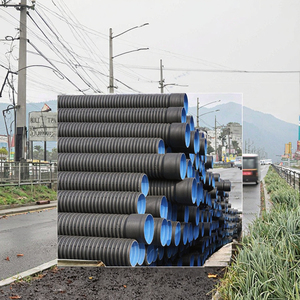 Chất lượng cao Đen <span class=keywords><strong>HDPE</strong></span> đôi tường sóng cống cống ống linh hoạt bền giá thấp chịu áp lực cao - Product Image 2