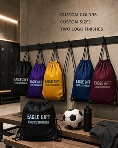 Football Grid <b>Drawstring</b> <b>Bag</b> With Customized Holographic Laser Logo High Quality and Durable - Product Image 4