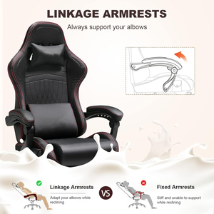 Chaise de jeu fonctionnelle sans musique à siège pivotant complet <span class=keywords><strong>avec</strong></span> haut-parleur Chaise de jeu grand siège adulte professionnel Home Racer <span class=keywords><strong>avec</strong></span> haut-parleur - Product Image 6