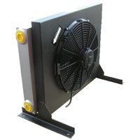 Refroidisseur d'huile à air refroidi par vent en aluminium personnalisé, refroidisseur d'huile de compresseur d'air, échangeur de chaleur, ventilateur hydraulique, radiateur de refroidisseur d'huile avec ventilateur 24v