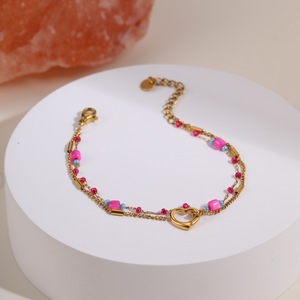 Pulseras y <span class=keywords><strong>Brazaletes</strong></span> Elegantes con Dijes de Trébol para Mujeres Modernas, Joyería de Moda - Product Image 4