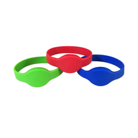 Bracelet NFC en silicone imperméable, réglable, bracelet RFID passif 13,56 MHz 1K, bracelets intelligents