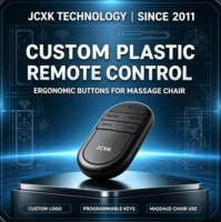 Remote Control Nirkabel Plastik Premium dengan Kode Tetap dan 5 Tombol untuk Kursi Pijat & Alas Pijat Berpemanas