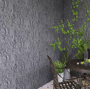 Panel dinding batu Pu eksterior jimat eksterior Panel dinding komposit Pu batu pelapis dalam ruangan luar ruangan Panel dinding batu Pu tertutup - Product Image 1