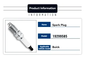 Nieuwe Groothandel Auto-Onderdelen Professionele 41-962 19299585 Auto Iridium Gouden Bougie