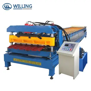 Metal Aluminum Iron Roofing Building Material Machinery Roof Sheet Panel Roll Forming Machine Prices