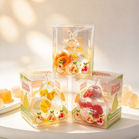 Jouet à presser en forme de poire très populaire, jouet à presser en forme de fruit rempli de vaseline hautement transparente, jouet de décompression mignon en forme de poire pour enfants