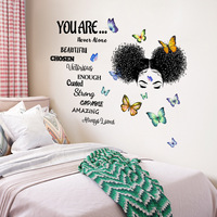Decorazioni per la casa per la stanza della ragazza citazioni motivazionali adesivi di arte della parete