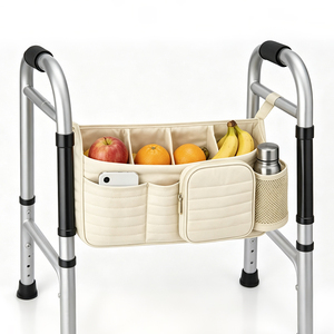 Universal <b>Walker</b> Storage Bag Organizer with Multi Pockets for Seniors <b>Elderly</b> Injured People <b>Walker</b> Storage Bag Organizer - Product Image 1