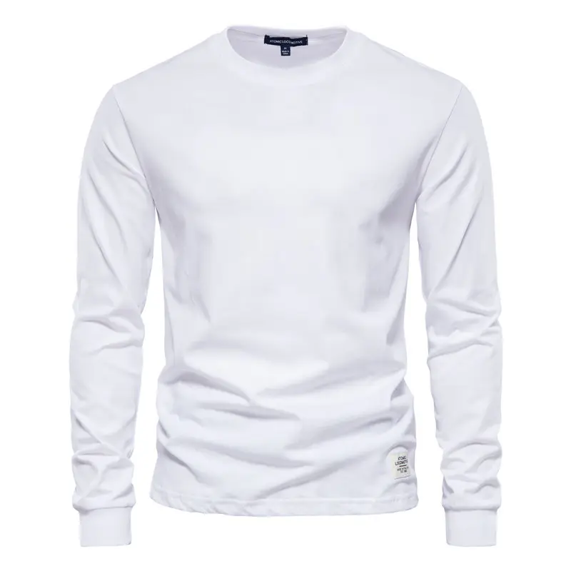 T-shirts de luxe pour hommes 250 g/m² 100% coton T-shirt blanc uni à col rond pour hommes