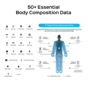 <span class=keywords><strong>Balance</strong></span> connectée de composition corporelle WELLAND à 8 électrodes, haute précision, prise en charge SDK API, fournisseur en gros OEM ODM B2B - Product Image 6