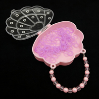 Boîte à perles DIY pour filles FANG YUAN, très vendue |   Étui portable en plastique PS en forme de coquille avec une capacité de 0 à 1 L pour cosmétiques et bijoux