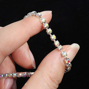New ODM Supply Wholesale <b>Elastic</b> <b>Bracelet</b> Colored Zircon Fashion Jewelry Tennis <b>Bracelets</b> Femme - Product Image 5