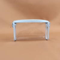 Keymay Stock populaire RTS cadeau personnalisé couleur bonbon jolies filles sacs de maquillage étanches étui à crayons transparent sacs en PVC transparents