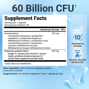 Suplemento Probiótico Premium que Ayuda a Aliviar el Estreñimiento Ocasional, Probióticos para la Salud Digestiva, 30 Cápsulas - Product Image 6