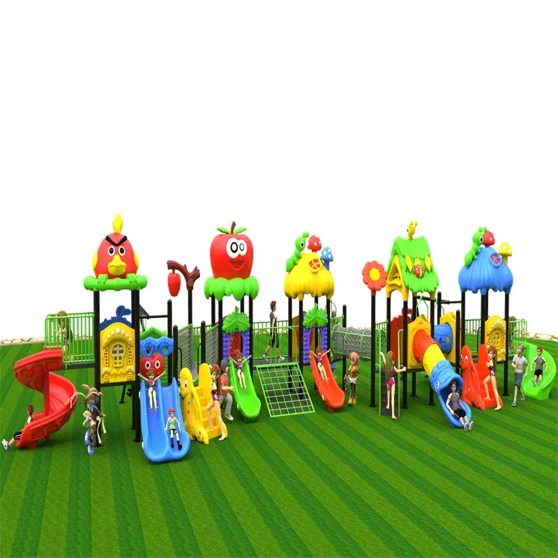 2022 High Quality Attractive Kids Outdoor Slides Playground Adventure