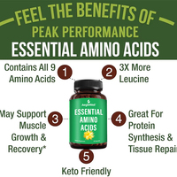 Aeglewell OEM Factory Customized Overall Health Supplement Essential Amino Acids Capsules EAAs Vegan for Athletic Recovery
