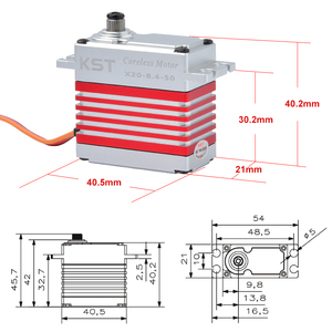 Moteur brushless en alliage d'aluminium KST X20-8.4-50 V8.0 DC7.4V 45Kgf.cm 0.15sec 60 RPM pour RC sur route 1/8 1/10 - Product Image 4