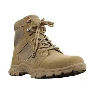 Bottes camouflage Botte tactique en cuir Desert Camouflage jungle combat Bottes pour hommes chaussures de bras