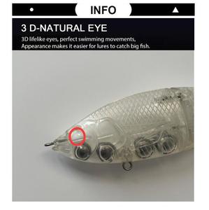 Señuelos Transparentes de 182 mm para <span class=keywords><strong>Trucha</strong></span>, Hundimiento Lento, Deslizamiento Suave, Sin Pintar, Señuelo Artificial Duro para Pesca en Ríos y Lagos - Product Image 5