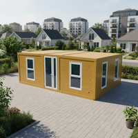 LDYZ Maison Modulaire Préfabriquée Extensible de Luxe, Conteneur à Panneaux Sandwich Isolés avec Structure en Acier, Design Moderne