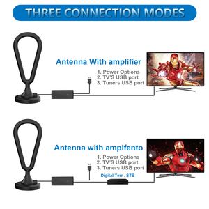 Цифровая комнатная антенна ANTUKO <span class=keywords><strong>AN</strong></span>-2004D, водонепроницаемая, с УВЧ-усилителем, магнитным основанием, высоким коэффициентом усиления 4.5dBi/25dBi, сертифицированная CE, алюминиевая. - Product Image 5