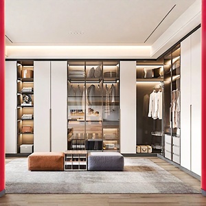 Armoire en bois <span class=keywords><strong>pratique</strong></span> avec tiroirs compacts, plan 3D gratuit et devis, taille personnalisée pour <span class=keywords><strong>petit</strong></span> espace de rangement intérieur en location - Product Image 2