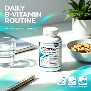En Stock: <span class=keywords><strong>B</strong></span>-Complex Plus, 100 <span class=keywords><strong>C</strong></span>ápsulas, Suplemento de Vitaminas <span class=keywords><strong>B</strong></span> para Apoyar los Niveles de Energía y el Sistema Nervioso* - Product Image 3